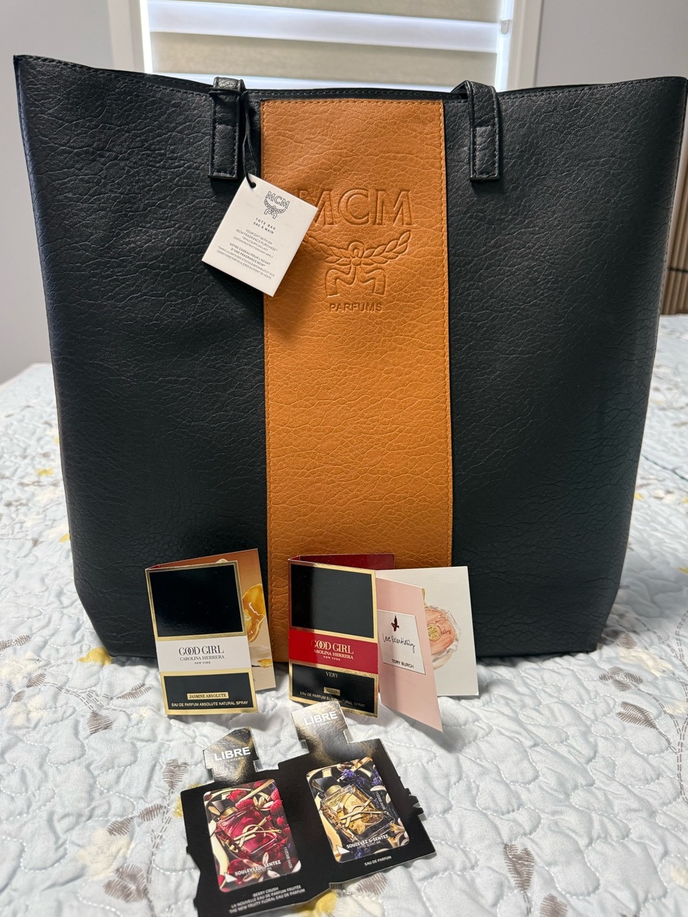 MCM perfume gift tote bag